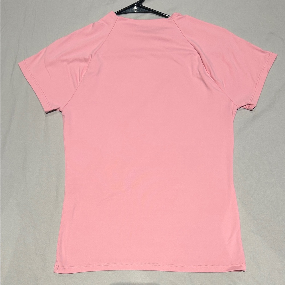 Zara Soft Pink Short Sleeve Crew Tee - Picture 3 of 4